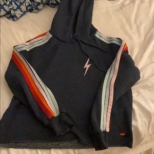 Aviator nation cropped woman's sweatshirt